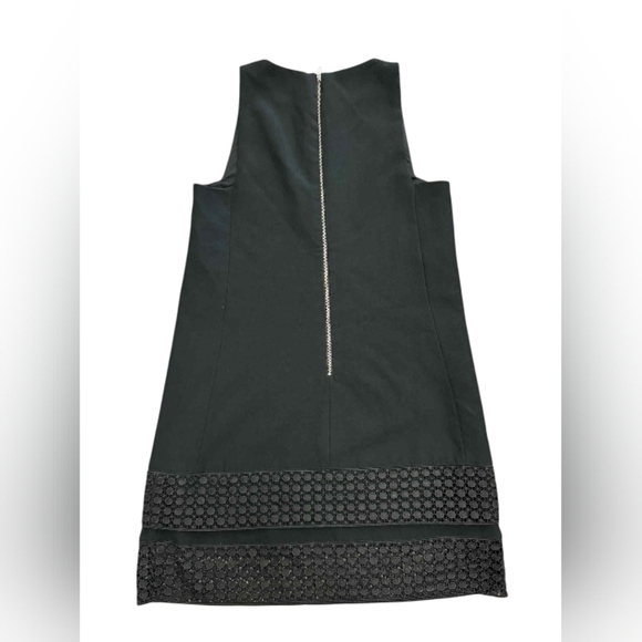 Banana Republic A Line Dress Boxy Cut Sleeveless Black Lacey Size 2 - Picture 4 of 8